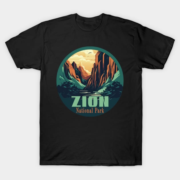 Zion National Park T-Shirt by GreenMary Design